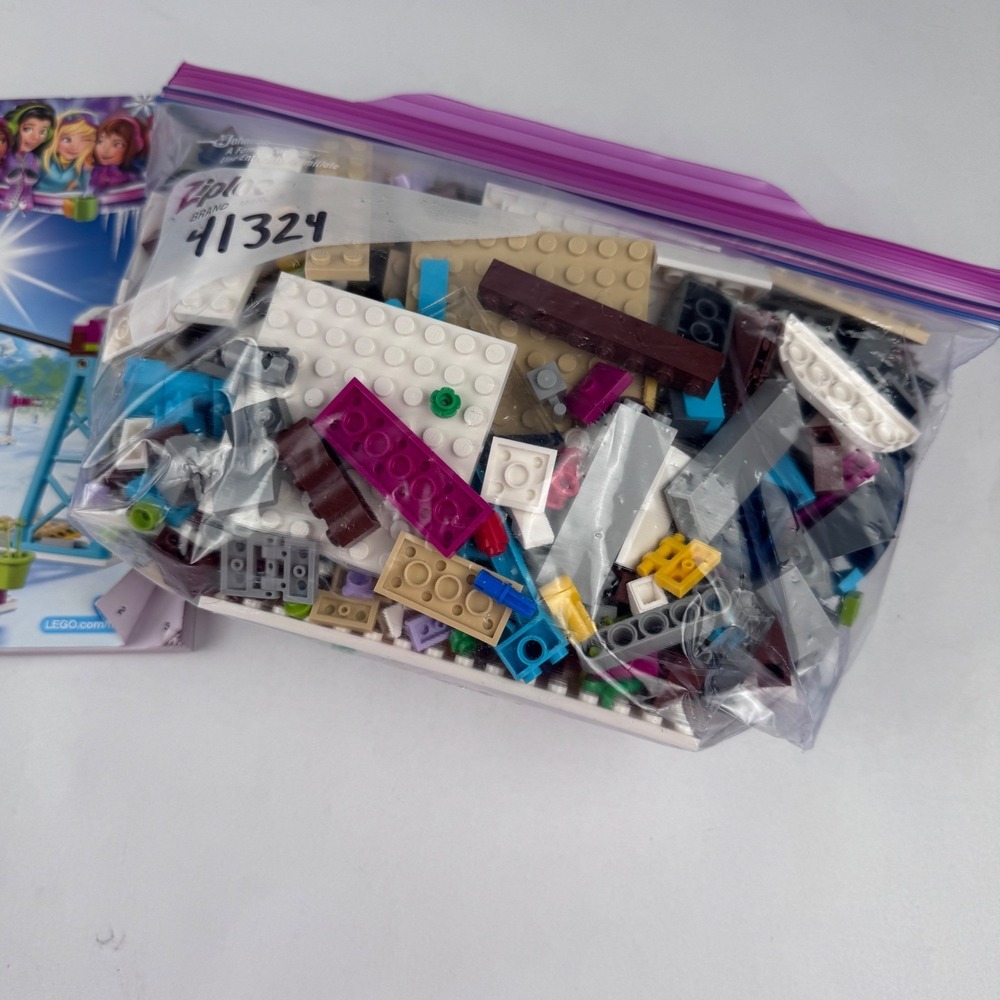 LEGO FRIENDS 41324 Snow Resort Ski Lift No Box Near Complete - Picture 3 of 4
